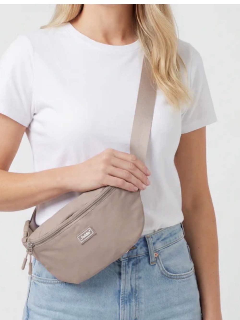 Foldie brand cross body travel purse